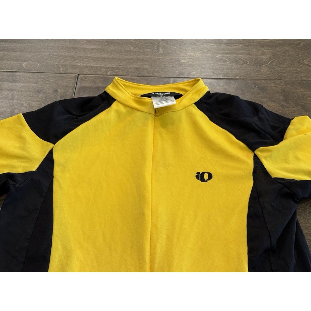 Pearl Izumi Mens Yellow Reflective 3/4 Zip Ultra Sensor Cycling Jersey Size L - Picture 4 of 10